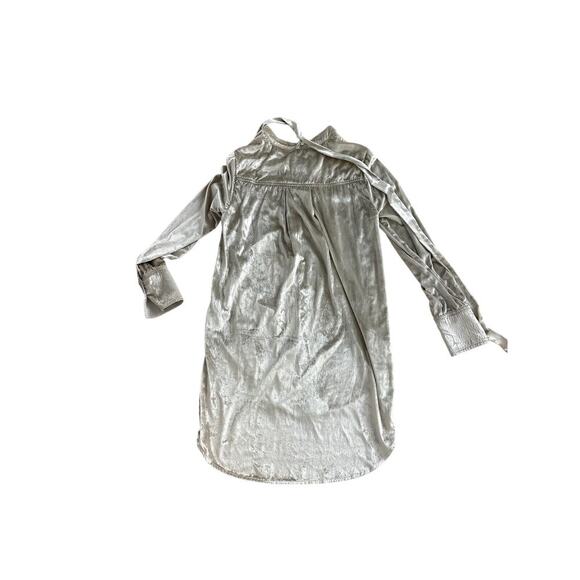 Maeve Gold Velvet Long Sleeve Blouse - Picture 5 of 6